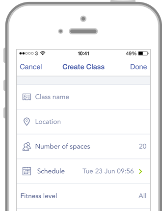 Screenshot - Create Class